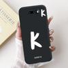 For LG V50S ThinQ / V50 ThinQ 5G Lucky Initial Letter Phone Case For LG V50 V50S ThinQ Black Silicone Soft Cases Bumpers