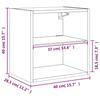 VidaXL Wall-Mounted Bedside Tables with LED Lights 2 Pcs, Floating Bedside Cabinets, Nightstands, Night Cabinets 837077
