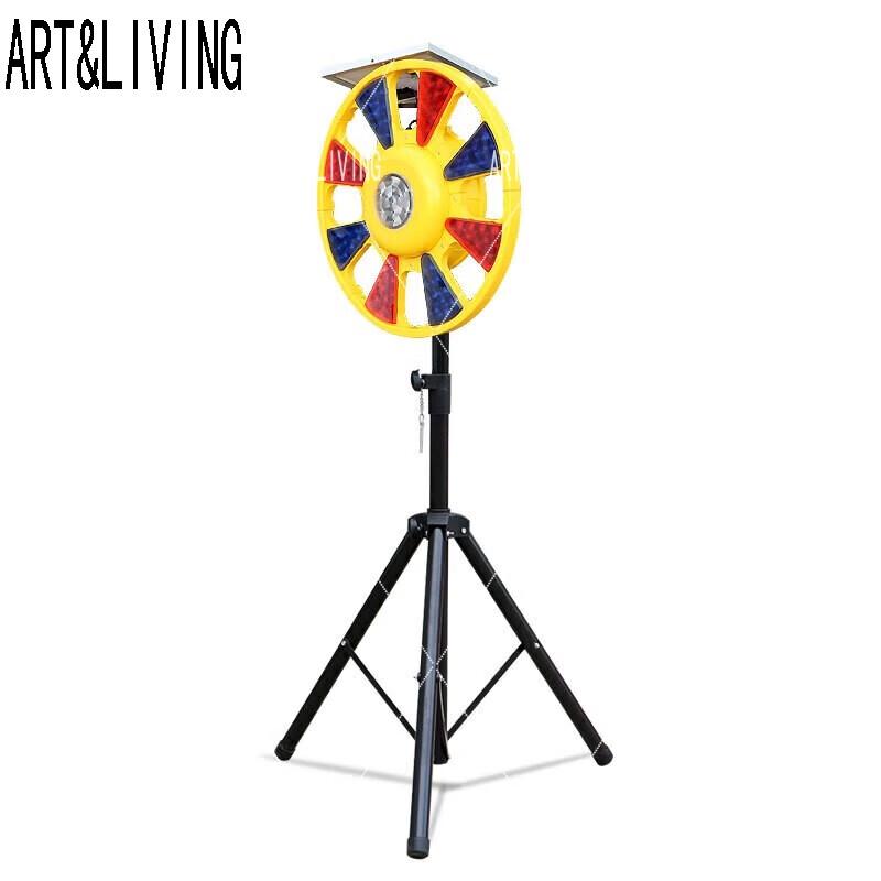 ART&LIVING Solar Rotating Warning Light with Tripod