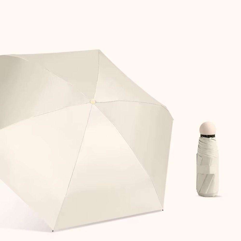 Windproof Sunshade Umbrella Reinforced Umbrella Rack UV Umbrella Capsule Foldable Umbrella  Summer