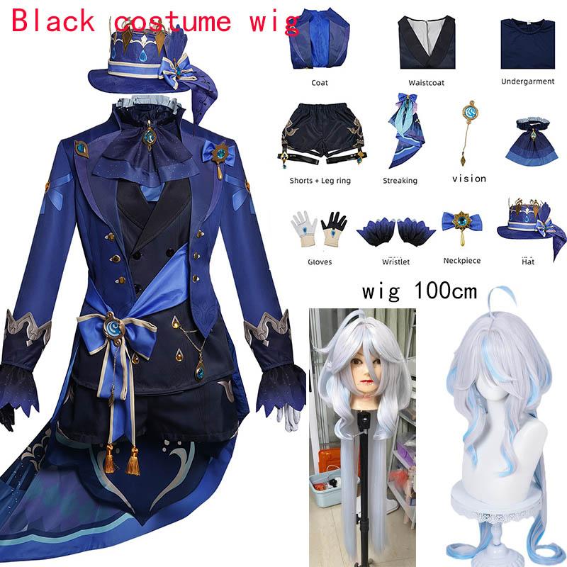 Furina Cosplay Kostüm Furina De Fontaine Focalors Cosplay Outfits Mit Hut Für Anime Comic Con