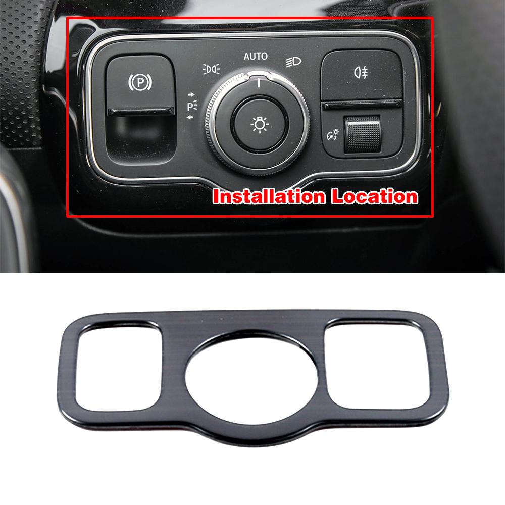 Für Mercedes Benz A-Klasse W177 V177 A180 A200 A250 Autozubehör Mittelkonsole Teilrahmen Refit Trim Edelstahlaufkleber