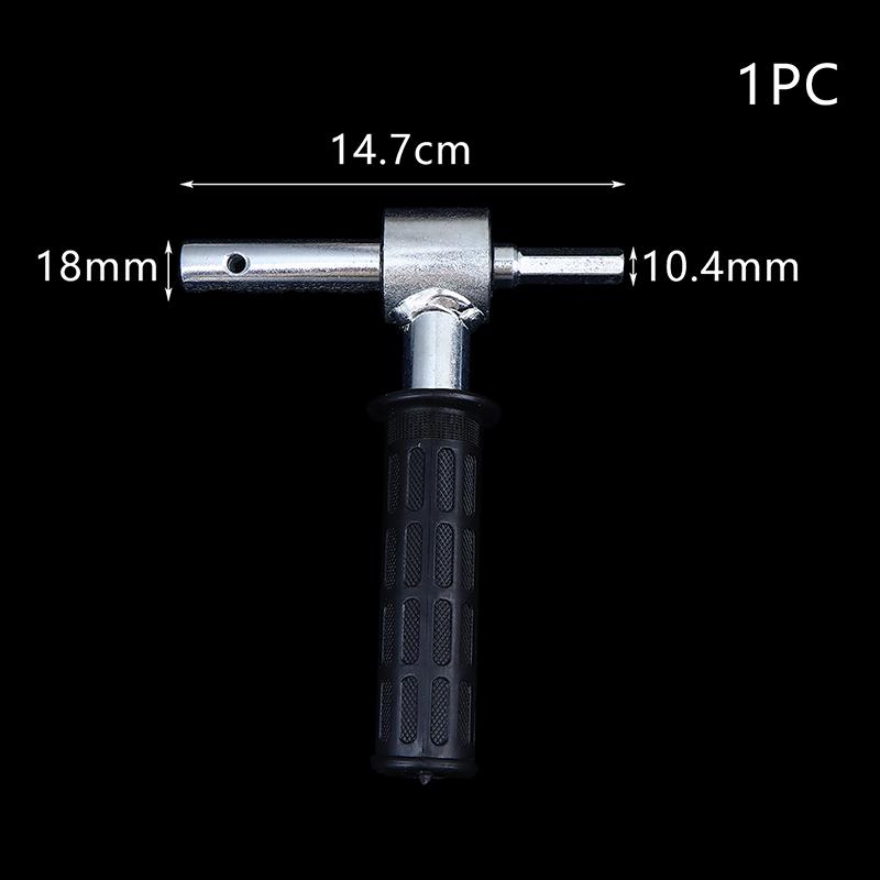 Attacco Trapano Avvitatore Senza Fili Per Sonda da Ghiaccio Adattatore Metallico Convertitore Punta per Trapano Elettrico Accessorio per Pesca sul Ghiaccio all'Aperto