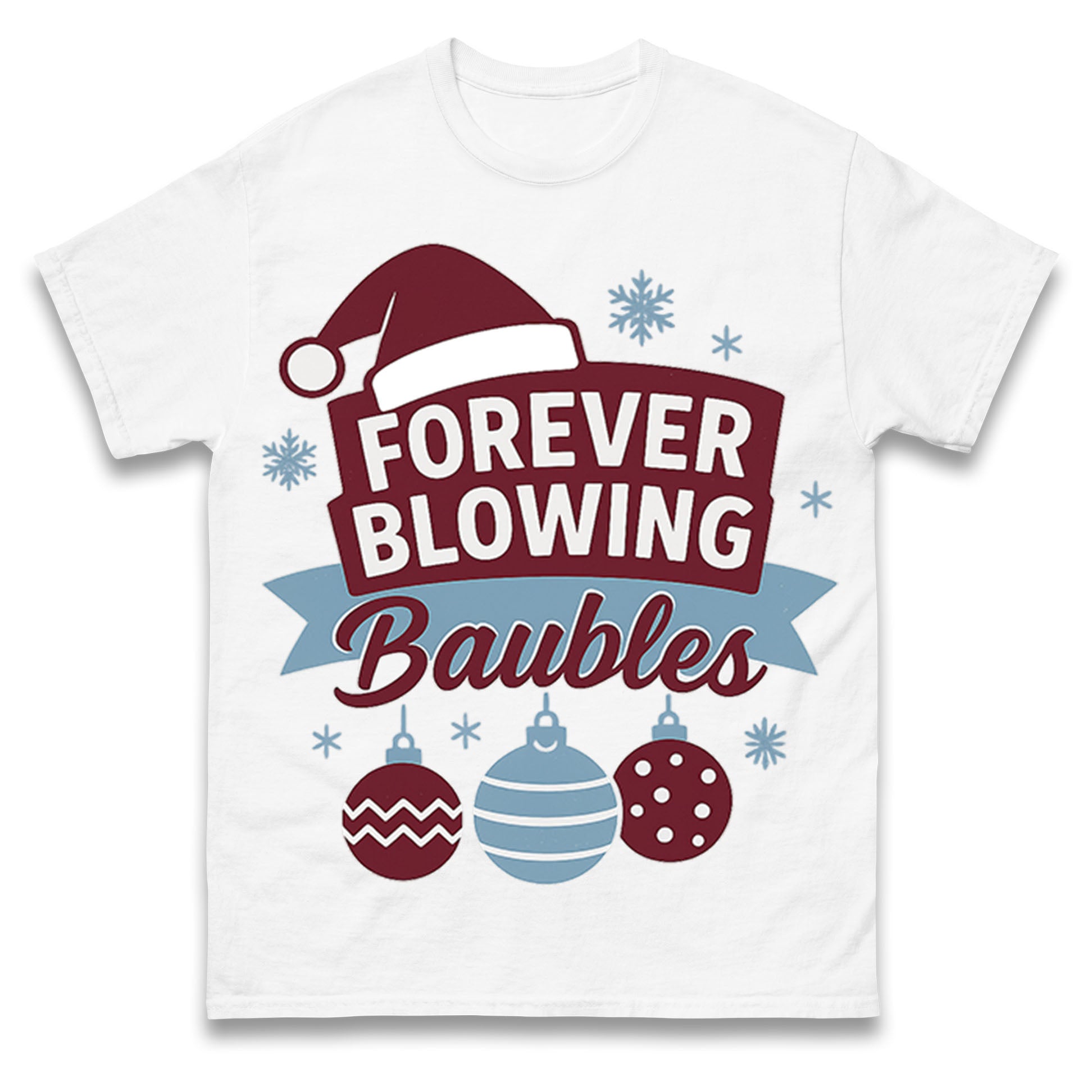 Forever Blowing Baubles West Ham Christmas T Shirt Tshirt Mens Womens Unisex Tops Tees M