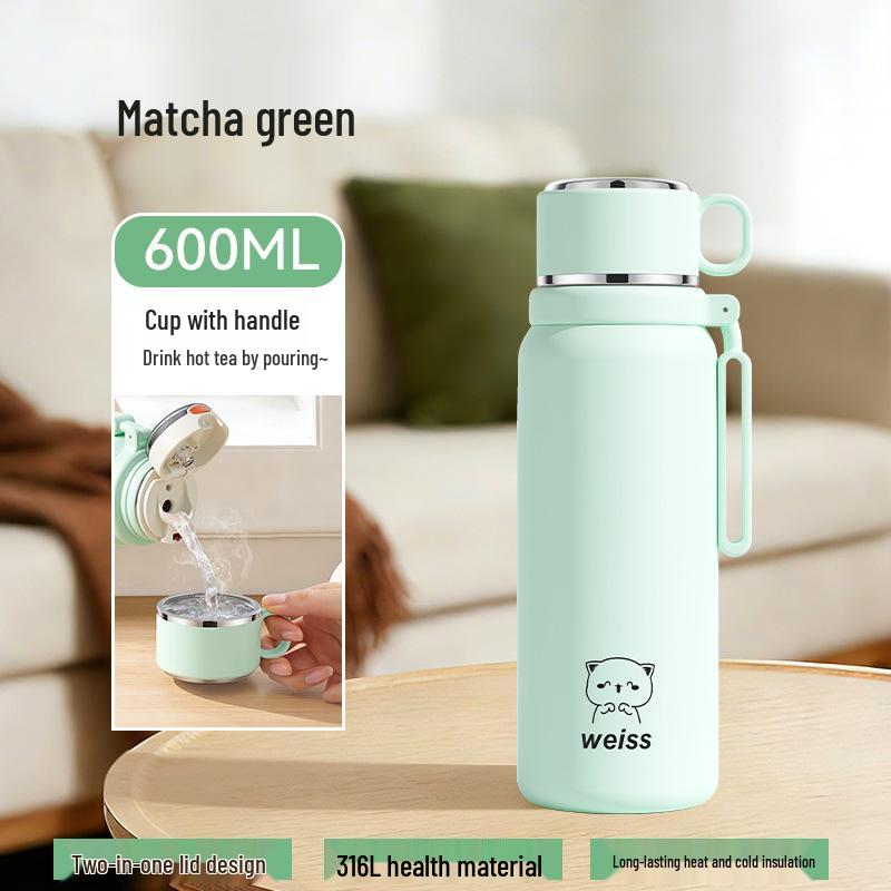 

2025 Model Double-Wall Insulated 316L Stainless Steel Water Bottle with Tea Brewing, Large Capacity, for Men and Women Capacity
