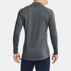 Under Armour Grid High Neck Long Sleeve Printed Logo Training Fitness Running Shirt Men tops Light-Asphalt-Gray 1357359-012