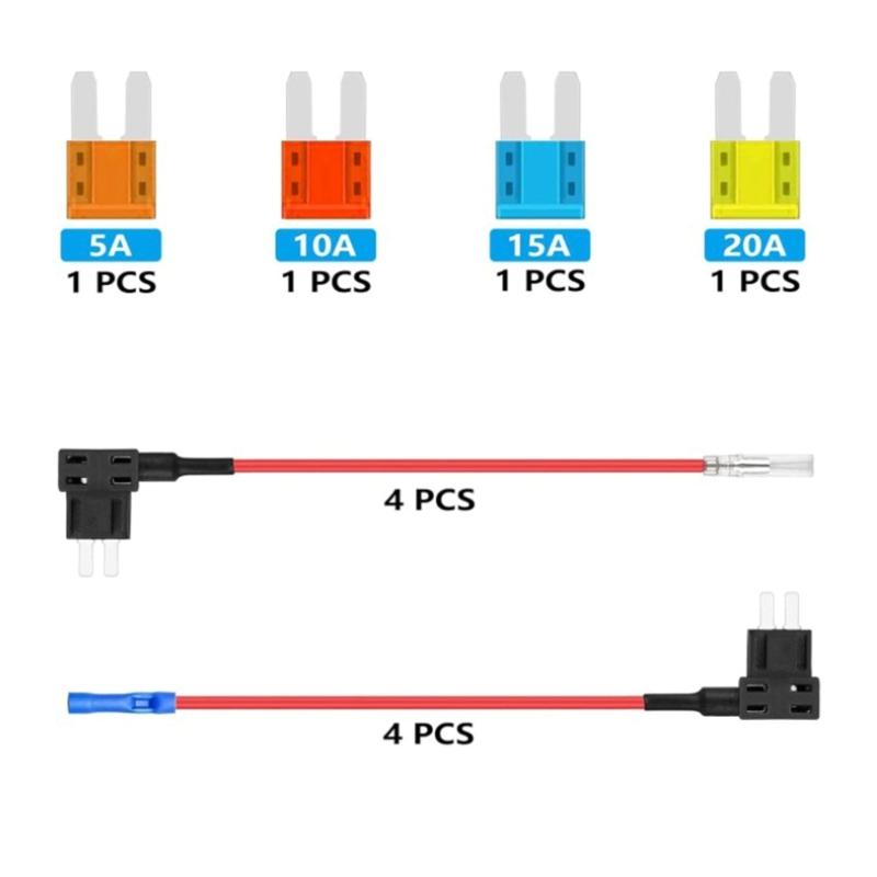 Auto Electrical Fuses Adapter with Standard Blade Fuses Suitable for Reliable Overload Protection Enhances Compatibility