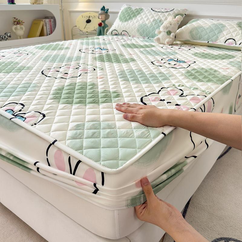 New Quilted Bed Sheet Cover, Bed Cover, Single Piece Mattress Protector, Dirty All-inclusive Bed Sheet, Four-season Bed Sheet Bed Cover 90 * 200 single bed hat