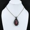Rhodonite Pendant Copper Wire Wrapped Pendant Natural Gemstone Pendant Dainty Copper Jewelry Handmade Pendant Gift For Him Wire Wrap Jewelry