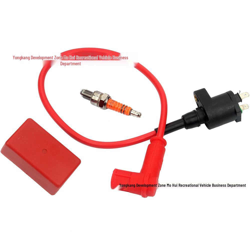 Off-road 50-100CC ATV/Motorcycle/Beach Buggy CDI Igniter High Voltage Coil & Spark Plug Set