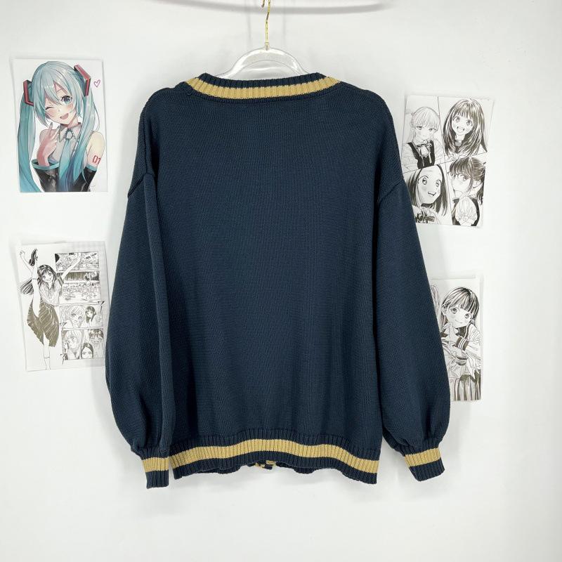 Sui Ying College Style Long-Sleeved Cardigan – Autumn/Winter JK Uniform Sweater