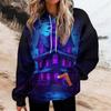 Happy Halloween 3d Print Hoodie Women Fashion Oversized Hoodies Women Sweats Halloween Hoodie Sweatshirt Women Tracksuits Coat