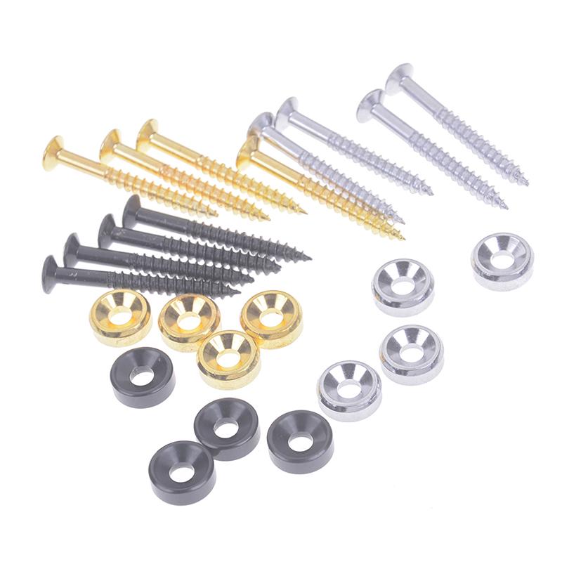 4 bucăți manșonuri/bucșe și șuruburi pentru montarea gâtului pentru chitară electrică