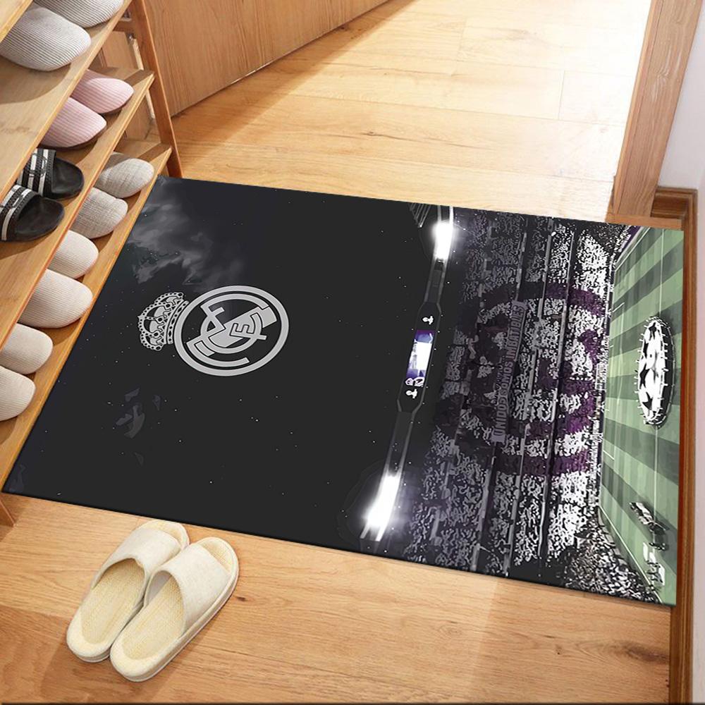 Real Madrid Bodenteppich Büroteppich Design Für Arbeitszimmer Schlafsaal Flur Spielzimmer Antirutsch Teppich Büro Heimdeko Spirituelles Geschenk