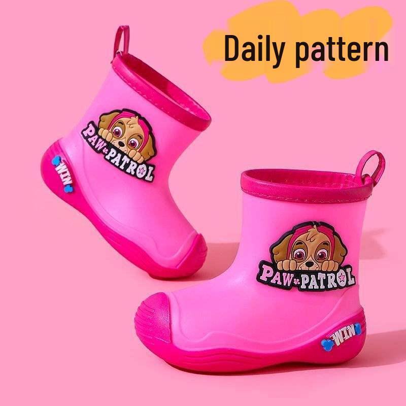 Paw Patrol Kids' Non-slip Fleece-Lined Waterproof Rain Boots for Toddlers & Infants