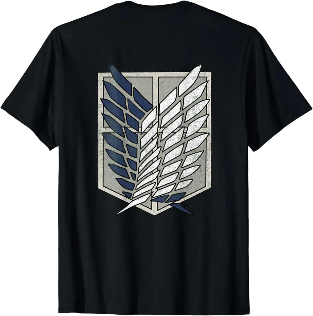 Attack on Titan Season 3 Scout Regiment Distress T-Shirt Anime  Tshirt  Graphic T Shirts  Harajuku Tops Tees Unisex T-Shirt