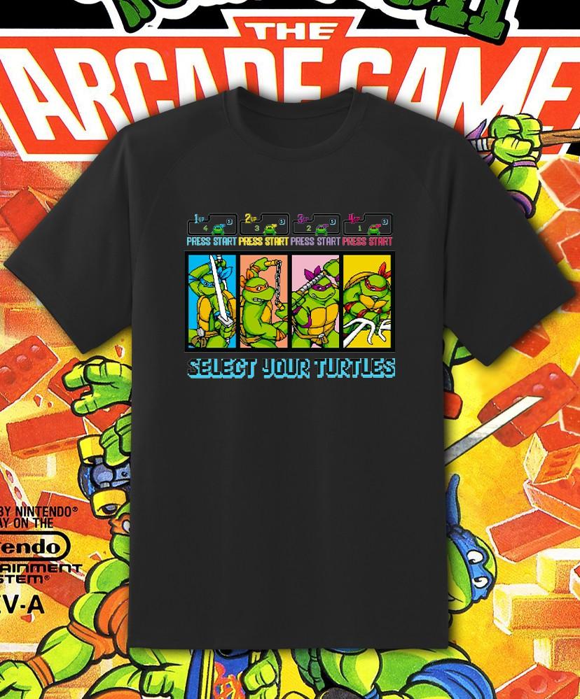 TNMT Ninja Turtle Retro Video game T Shirt Youth M - Adult 6XL Fast Ship! Unisex T-Shirt S