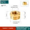 Corrosion Resistant Brass Air System Reducers Direct Diameter Conversion Hexagonal Socket Threaded Pipe Fitting