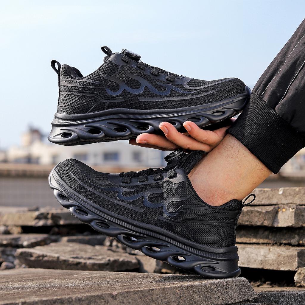 Rotating Button Safety Shoes Men and Women Steel Toe Sneaker Work Shoes Man Puncture Proof Work Safety Boots Protective Shoes