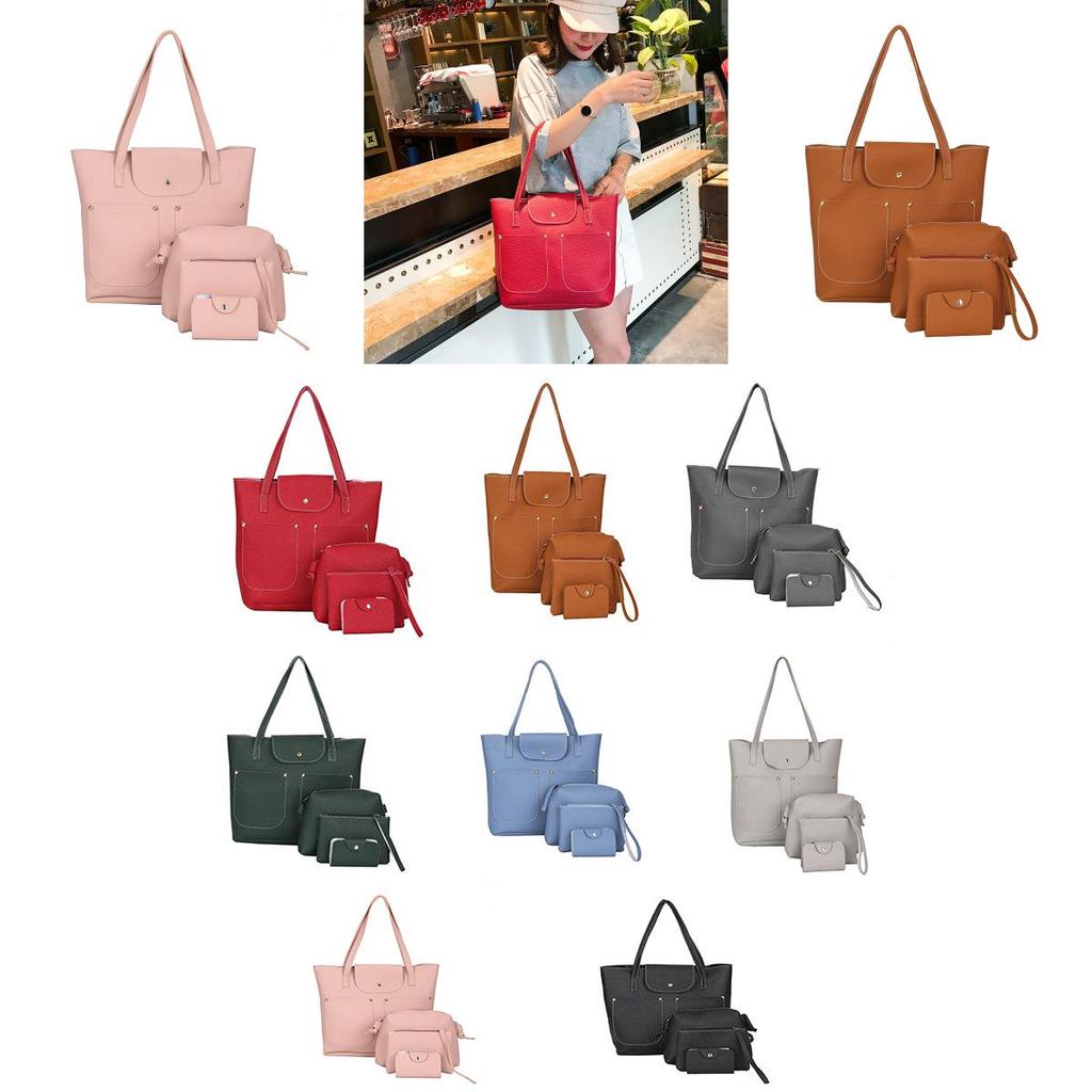 Elegant New Women Handbag Set Premium Leather Shoulder Bags With Timeless Design