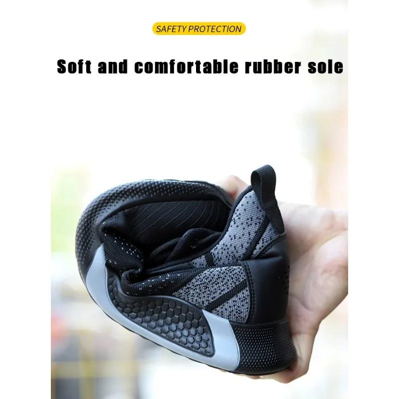Erkekler İçin Moda Güvenlik İş Botları Yıkılmaz Delinme Spor Ayakkabıları Çelik Burunlu Yüksek Kaliteli İnşaat Endüstrisi Ayakkabıları