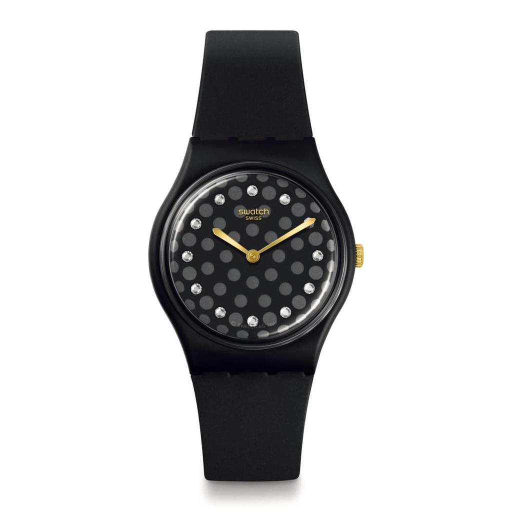 Swatch SPARKLE NIGHT Holiday Collection SO31B102 Black Wristwatch