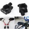 Motorcycle Rearview Handlebar Mirror Mount Holder Adapter Clamp Base 8mm 10mm 7/8" Black Aluminum Universal Motorcycle Tool
