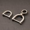 Titanium D Ring Key Shackle U Shape Key Ring Horseshoe Clasp For Car Fob Diy Leather Key Organizer Keychain