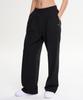 Leijibi [Summer] Single-Pleat Sweatpants Athletic Wear Training Wear Wide Elastic Sweatpants W Black