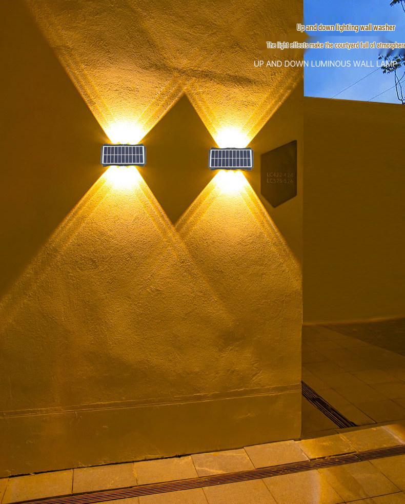 Solar LED Wall Washer Light for Garden & Villa Decor - Zero Electricity Bill