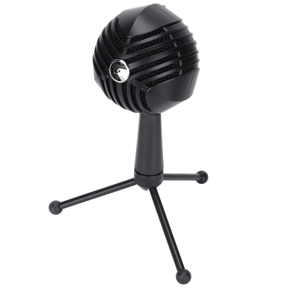 Schneeball-Mikrofon USB Integriert o-Karte Verstellbarer Winkel Abnehmbarer Halter Gaming-Mikrofon