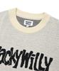 Wacky Willy Lettering Pullover Sweater Ivory