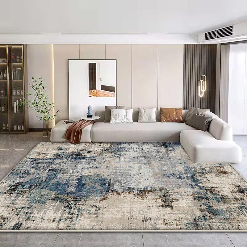 Modern Simple Rugs for Bedroom Large Area Living Room Decoration Soft Carpet Washable Lounge Floor Mat Anti-slip Cloakroom Rug
