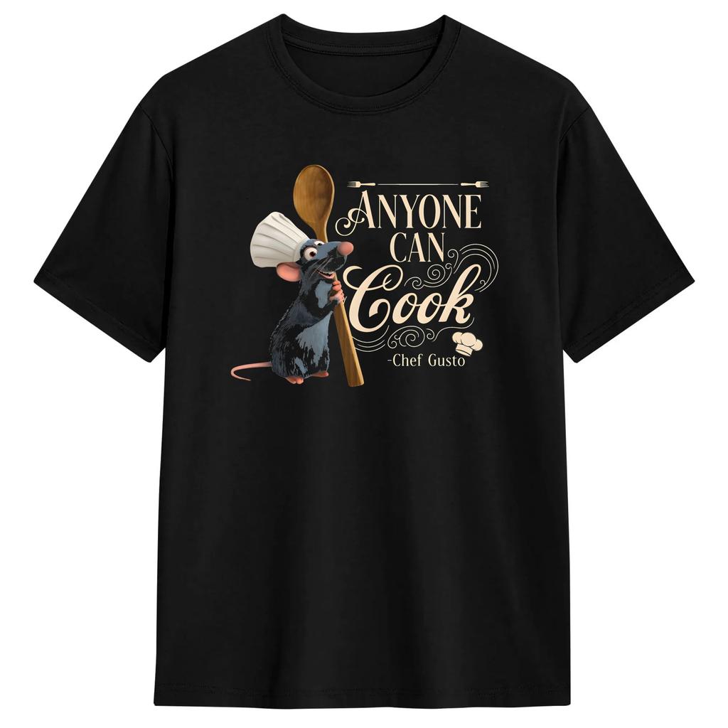 Ratatouille TShirt Unisex Chef Rat Cooking Awesome Cotton Tee Shirt Round Neck Short Sleeve T Shirt Big Size Tops