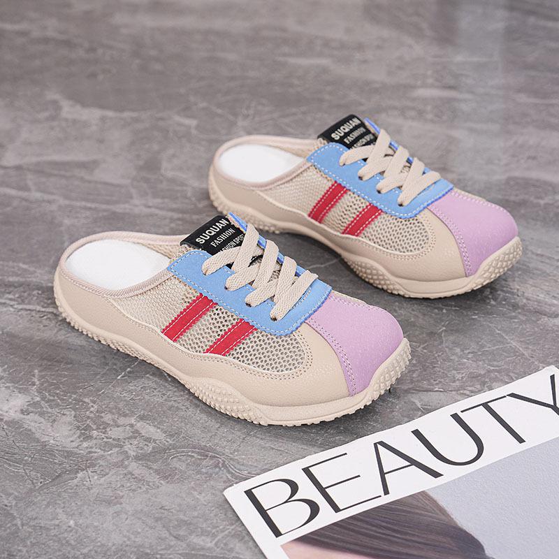 Letní dámské prodyšné ležérní boty ze síťoviny se silnou podrážkou a zvýšenou výškou