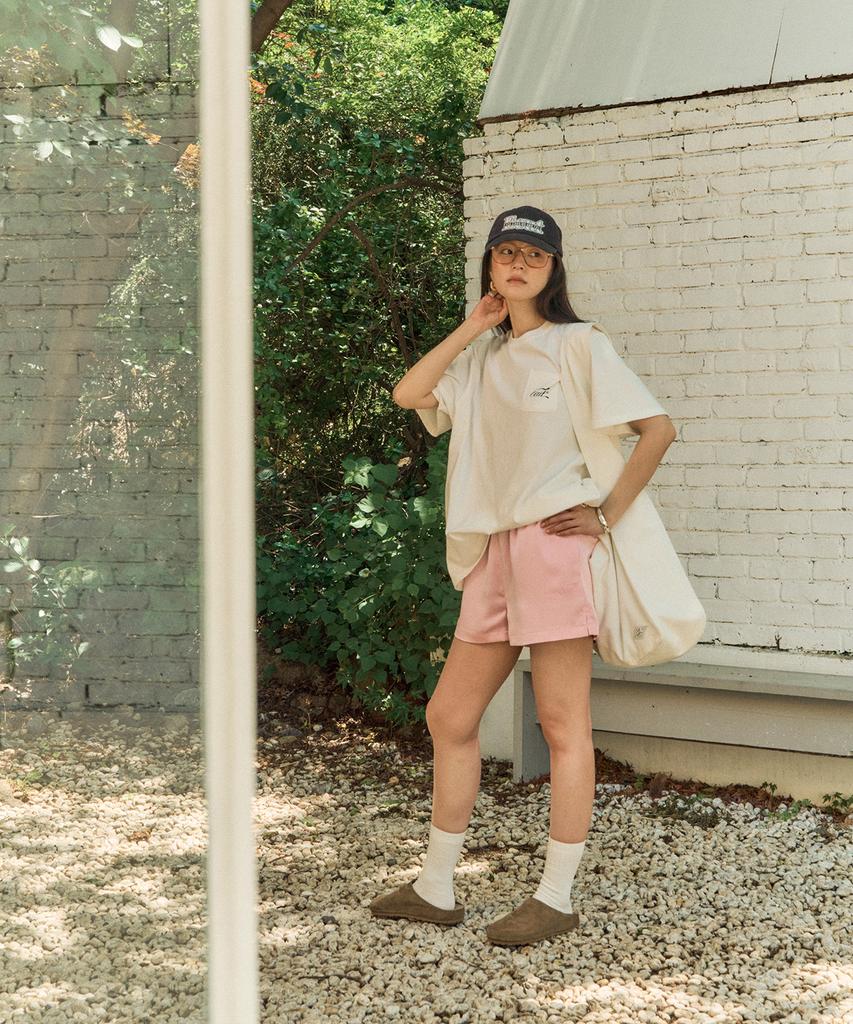 Iuteu Satin Banding Shorts/Pink