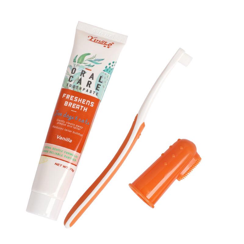 Pet Toothbrush & Toothpaste Set: Cat & Dog Oral Care Kit