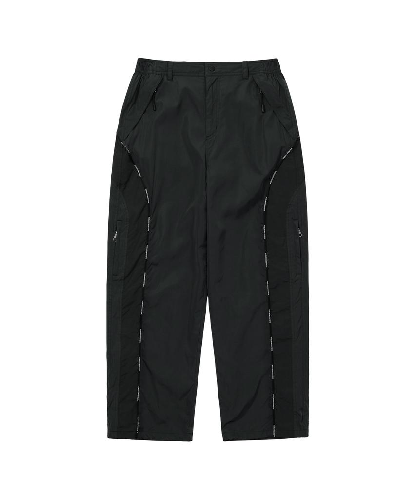WELLBEING EXPRESS Nylon Track Pants Dark Green