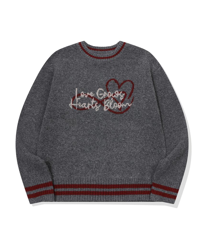 CPGN STUDIO Love Bloom Pullover Knit Gray