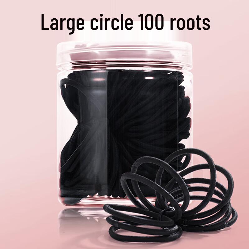 Chimera Large Black Hair Ties (100-pack)