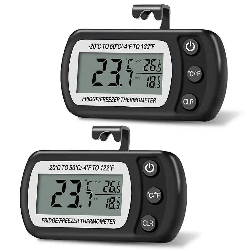 Digital Kylskåpstermometer Frys Kylrum Fuktsäker Inomhus Precisionstermometer