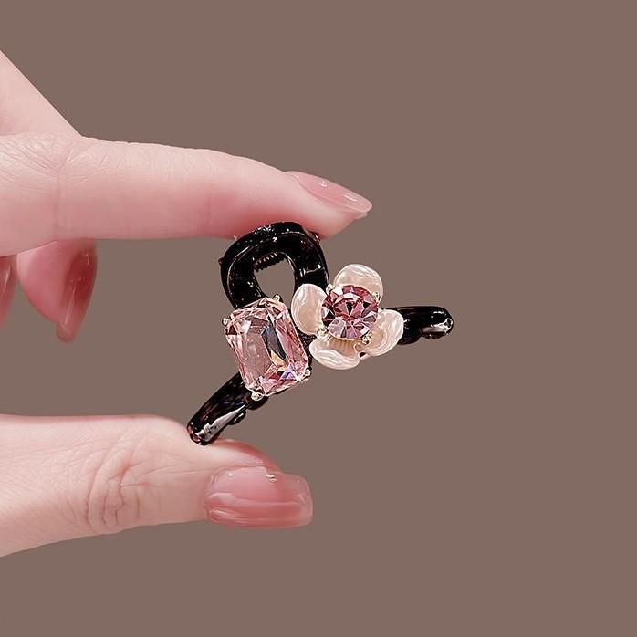 Crystal Flower Princess Hair Clip With Handcrafted Acrylic For Fairy Style And Light Hair