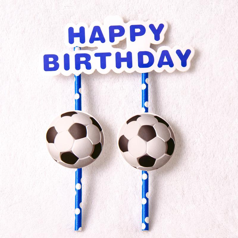 Green Football Birthday Party Decorations & Disposable Tableware Set
