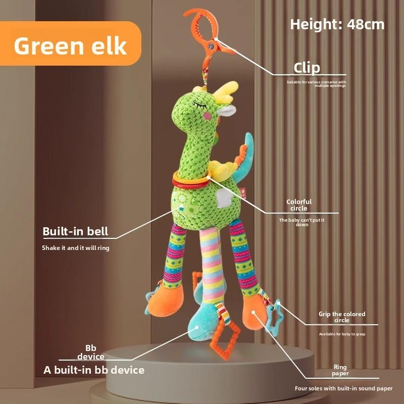 Baby Bedroom Baby Mobile With Plush Monkey Wind Chime For Crib Decor