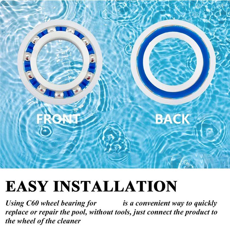 SHGO-10Pcs C-60 Ball Bearing Replacement For Zodiac Polaris Pool Cleaners 180 And 280, Ensures Smooth Operation R0525100