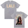 Singer Lali Esposito LA QUE LE GANA AL TIEMPO 2026 Tour Tshirt Retro Fashion Oversized T Shirt Unisex Women Cotton Casual Tshirts