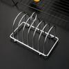 Bread Rack Non-deformable Loop Carry Handle Non-Stick Ball Feet Rust-free Stainless Steel 6 Slots Toast Bread Holder Bakery Supply