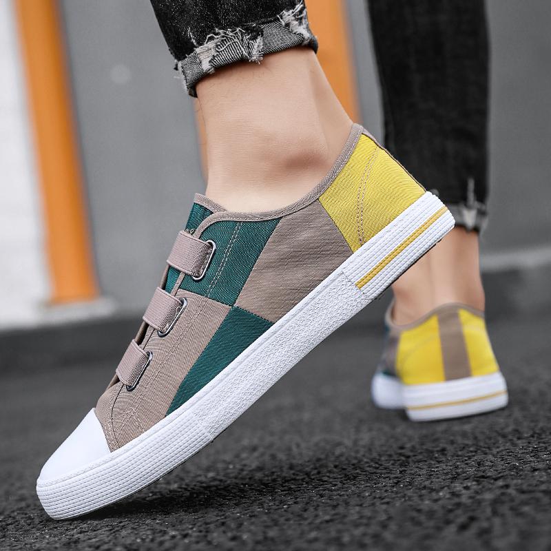 Men's Summer Canvas Shoes Ice Silk Cloth Shoes Breathable Casual Popular Fashion Flat Shoes