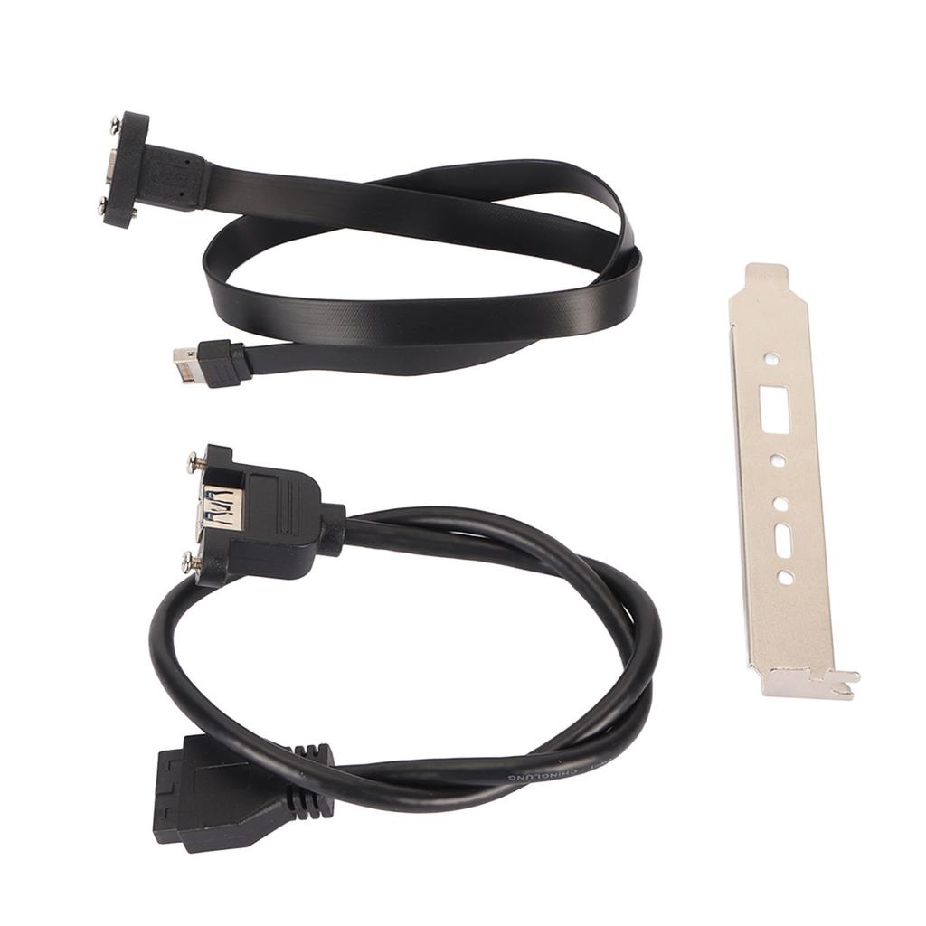 Type E to Type C Front Panel Cable 1.6ft Long 20Gbps Plug and Play Type E to Type C Extension Cable