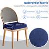 Waterproof Outdoor Seat Cushions Set of 2, Thick Patio Furniture Cushions with Ties, Non Slip Chair Pads for Garden, Porch